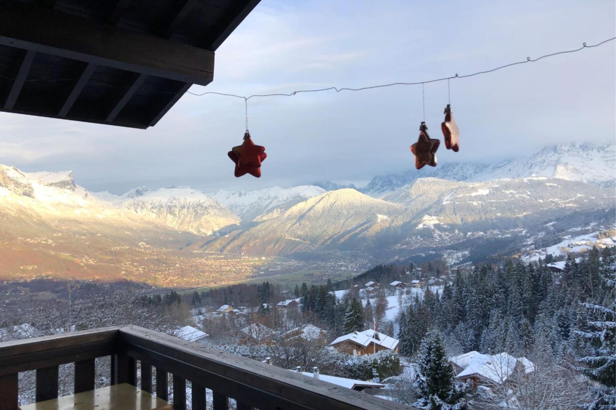 Ferienwohnung Large Apt 80M Superb View Mont-Blanc 6P Combloux Exterior foto